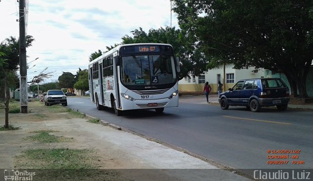 Viação Cidade Corumbá 1017 na cidade de Corumbá, Mato Grosso do Sul, Brasil, por Claudio Luiz. Número da foto: #5269263.