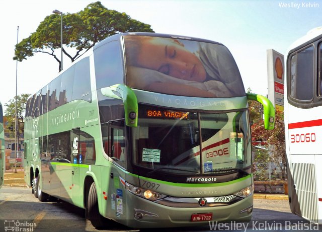 Viação Garcia 7097 na cidade de Sorocaba, São Paulo, Brasil, por Weslley Kelvin Batista. Número da foto: #5269783.