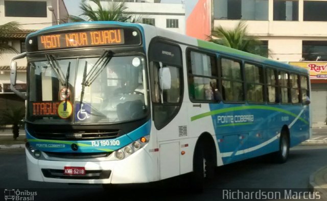 Viação Ponte Coberta RJ.190.100 na cidade de Itaguaí, Rio de Janeiro, Brasil, por Richardson Marcus . Número da foto: #5271588.