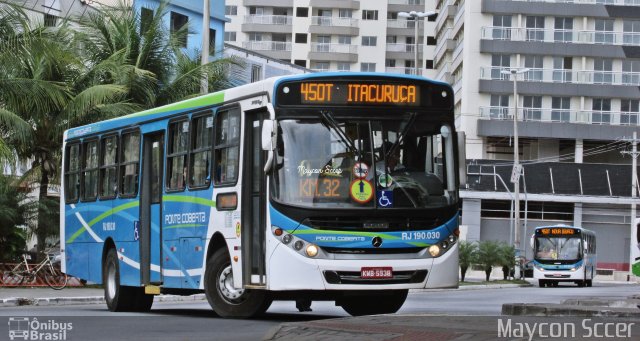 Viação Ponte Coberta RJ 190.030 na cidade de Itaguaí, Rio de Janeiro, Brasil, por Maycon Sccer. Número da foto: #5272012.
