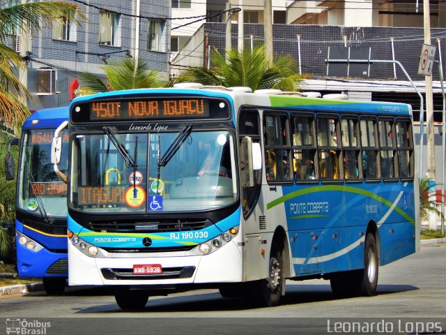 Viação Ponte Coberta RJ 190.030 na cidade de Itaguaí, Rio de Janeiro, Brasil, por Leonardo Lopes. Número da foto: #5271968.