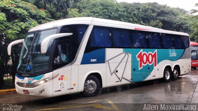 Auto Viação 1001 3401 na cidade de São Paulo, São Paulo, Brasil, por Allen Maximiliano. Número da foto: #5271054.