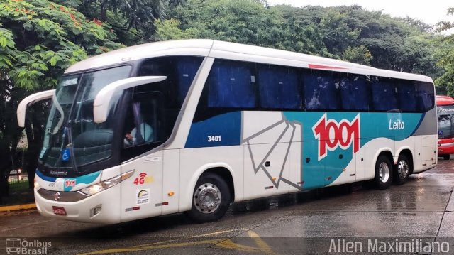 Auto Viação 1001 3401 na cidade de São Paulo, São Paulo, Brasil, por Allen Maximiliano. ID da foto: 5271054.