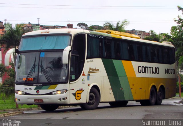 Empresa Gontijo de Transportes 14070 na cidade de Vitória, Espírito Santo, Brasil, por Saimom  Lima. ID da foto: 5272080.