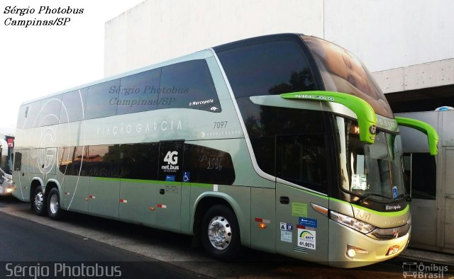 Viação Garcia 7097 na cidade de Campinas, São Paulo, Brasil, por Sérgio de Sousa Elias. Número da foto: #5272887.
