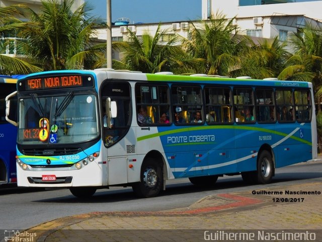 Viação Ponte Coberta RJ 190.030 na cidade de Itaguaí, Rio de Janeiro, Brasil, por Guilherme Nascimento . Número da foto: #5272191.