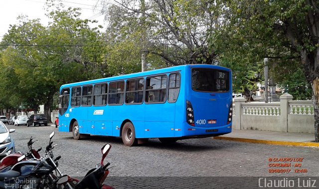 Viação Canarinho 4010 na cidade de Corumbá, Mato Grosso do Sul, Brasil, por Claudio Luiz. Número da foto: #5271331.