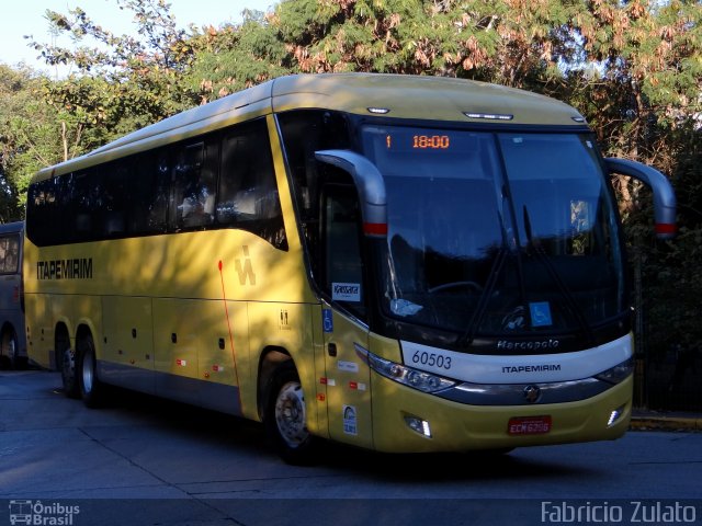 Viação Itapemirim 60503 na cidade de São Paulo, São Paulo, Brasil, por Fabricio Zulato. ID da foto: 5272560.