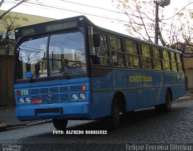 Viação Nossa Senhora Conquistadora 170 na cidade de Pelotas, Rio Grande do Sul, Brasil, por Felipe Ferreira Ribeiro. ID da foto: 5274385.