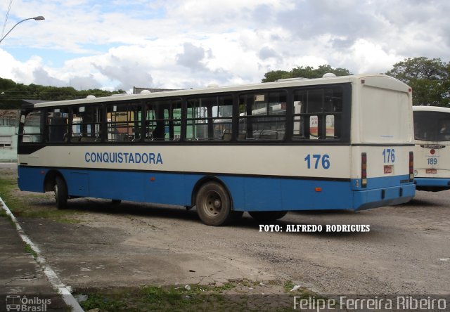 Viação Nossa Senhora Conquistadora 176 na cidade de Pelotas, Rio Grande do Sul, Brasil, por Felipe Ferreira Ribeiro. ID da foto: 5274370.