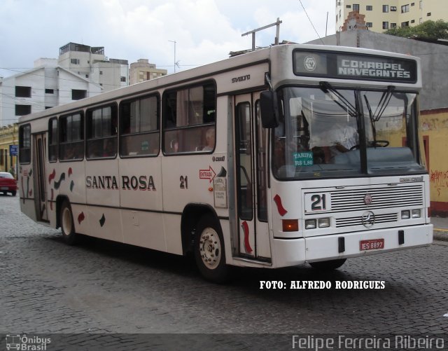 Empresa Auto Viação Santa Rosa 21 na cidade de Pelotas, Rio Grande do Sul, Brasil, por Felipe Ferreira Ribeiro. ID da foto: 5274365.