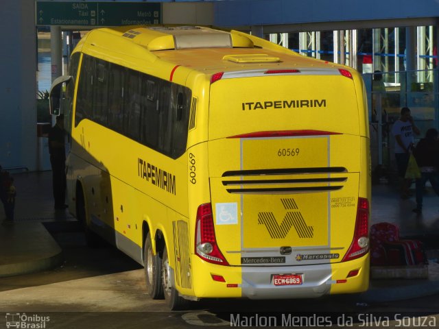 Viação Itapemirim 60569 na cidade de Brasília, Distrito Federal, Brasil, por Marlon Mendes da Silva Souza. ID da foto: 5273688.