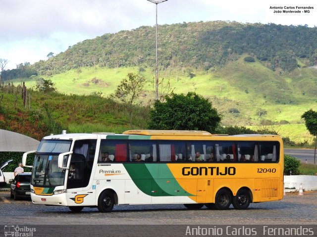 Empresa Gontijo de Transportes 12040 na cidade de João Monlevade, Minas Gerais, Brasil, por Antonio Carlos Fernandes. ID da foto: 5274757.