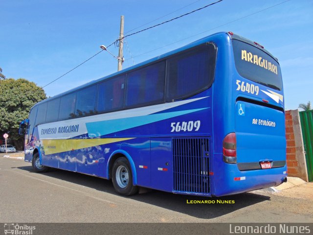 Expresso Araguari 56409 na cidade de Romaria, Minas Gerais, Brasil, por Leonardo J. Nunes. ID da foto: 5274809.