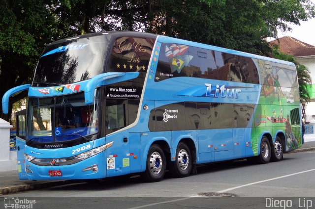 Litur Turismo 2908 na cidade de Joinville, Santa Catarina, Brasil, por Diego Lip. Número da foto: #5274363.
