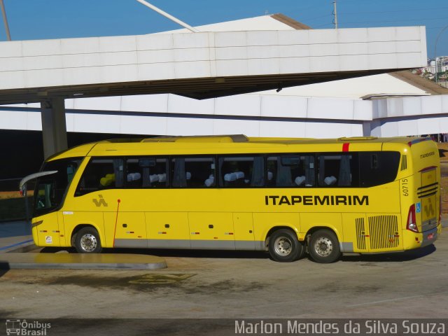 Viação Itapemirim 60715 na cidade de Brasília, Distrito Federal, Brasil, por Marlon Mendes da Silva Souza. Número da foto: #5273683.