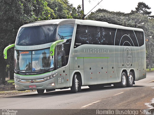 Viação Garcia 7027 na cidade de Rolândia, Paraná, Brasil, por Romílio Busólogo Silva . Número da foto: #5274601.