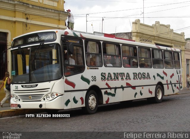 Empresa Auto Viação Santa Rosa 38 na cidade de Pelotas, Rio Grande do Sul, Brasil, por Felipe Ferreira Ribeiro. Número da foto: #5274353.