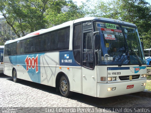 Auto Viação 1001 RJ 108.223 na cidade de Rio de Janeiro, Rio de Janeiro, Brasil, por Luiz Eduardo Pereira Santos Leal dos Santos. ID da foto: 5276381.