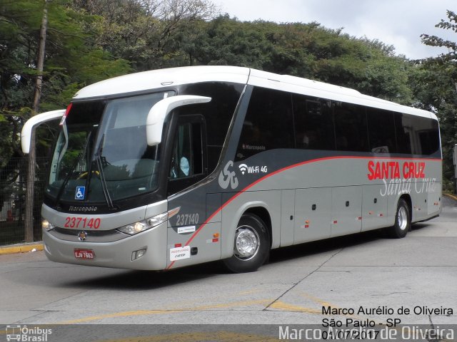 Viação Santa Cruz 237140 na cidade de São Paulo, São Paulo, Brasil, por Marco Aurélio de Oliveira. Número da foto: #5277512.