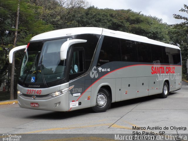 Viação Santa Cruz 237140 na cidade de São Paulo, São Paulo, Brasil, por Marco Aurélio de Oliveira. ID da foto: 5277512.