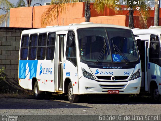 Via Ágil - Transporte Coletivo de Piracicaba 542 na cidade de Piracicaba, São Paulo, Brasil, por Gabriel Giacomin de Lima. ID da foto: 5276852.