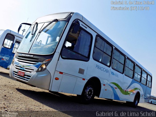 Via Ágil - Transporte Coletivo de Piracicaba 214022 na cidade de Piracicaba, São Paulo, Brasil, por Gabriel Giacomin de Lima. Número da foto: #5276850.