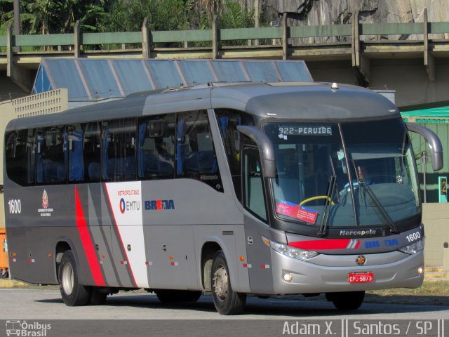 Breda Transportes e Serviços 1600 na cidade de Santos, São Paulo, Brasil, por Adam Xavier Rodrigues Lima. ID da foto: 5276625.