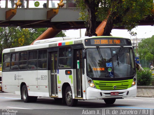 Erig Transportes > Gire Transportes B63101 na cidade de Rio de Janeiro, Rio de Janeiro, Brasil, por Adam Xavier Rodrigues Lima. Número da foto: #5276627.