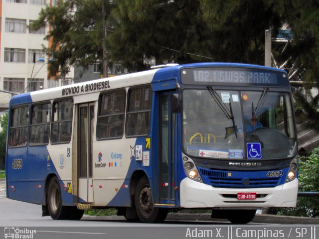 Onicamp Transporte Coletivo 4859 na cidade de Campinas, São Paulo, Brasil, por Adam Xavier Rodrigues Lima. Número da foto: #5276612.