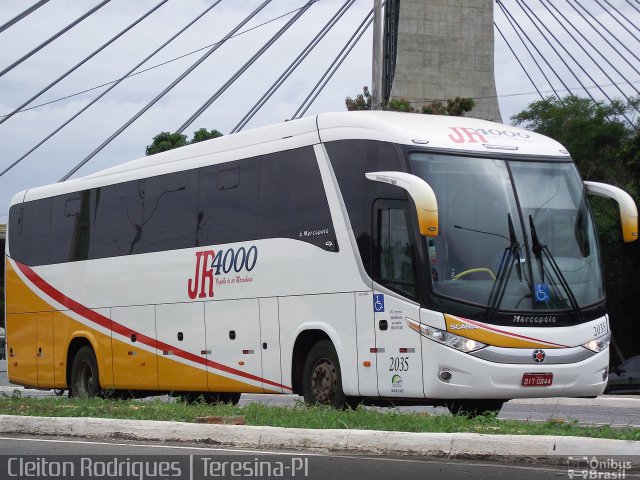 JR 4000 Transportes 2035 na cidade de Teresina, Piauí, Brasil, por Cleiton Rodrigues. Número da foto: #5277614.