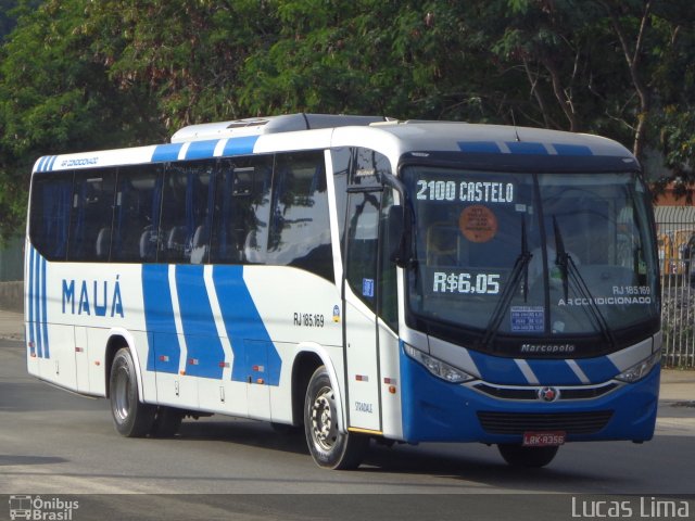 Viação Mauá RJ 185.169 na cidade de Niterói, Rio de Janeiro, Brasil, por Lucas Lima. ID da foto: 5276608.