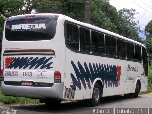 Breda Transportes e Serviços 1143 na cidade de Cubatão, São Paulo, Brasil, por Adam Xavier Rodrigues Lima. Número da foto: #5276611.