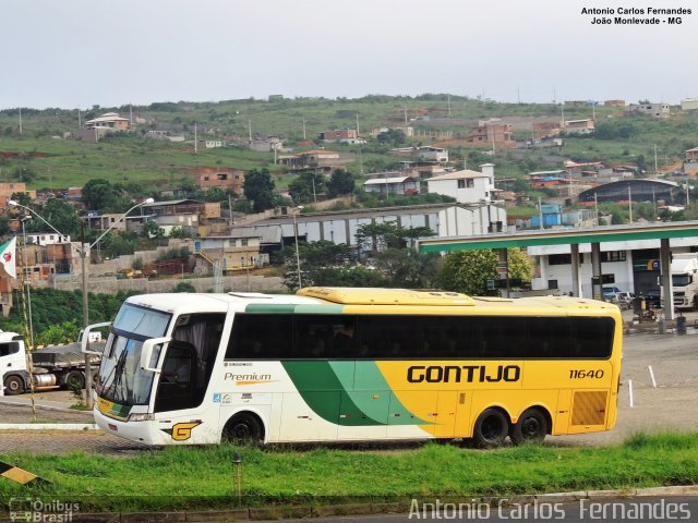 Empresa Gontijo de Transportes 11640 na cidade de João Monlevade, Minas Gerais, Brasil, por Antonio Carlos Fernandes. Número da foto: #5277998.