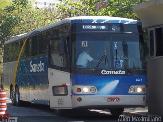 Viação Cometa 7672 na cidade de São Paulo, São Paulo, Brasil, por Allen Maximiliano. ID da foto: 5277739.