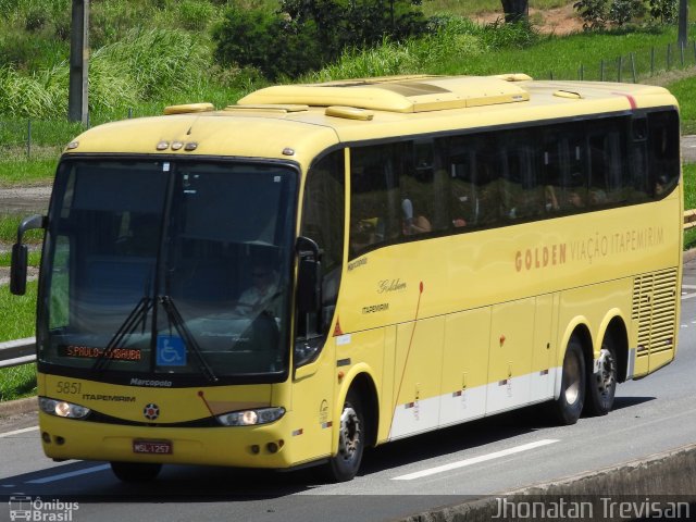 Viação Itapemirim 5851 na cidade de Lavrinhas, São Paulo, Brasil, por Jhonatan Diego da Silva Trevisan. ID da foto: 5278342.