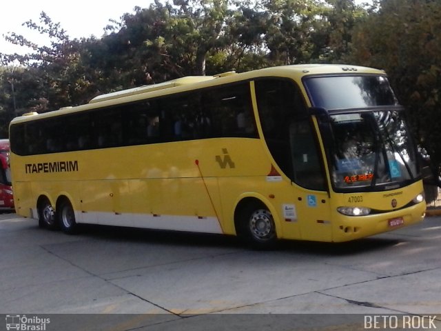 Viação Itapemirim 47003 na cidade de São Paulo, São Paulo, Brasil, por Alberto Selinke. Número da foto: #5280467.