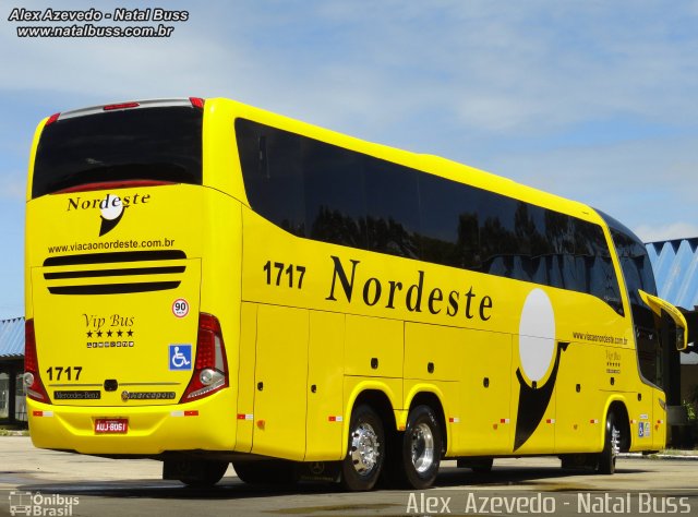 Viação Nordeste 1717 na cidade de Natal, Rio Grande do Norte, Brasil, por Alexsandro  Azevedo. Número da foto: #5281019.