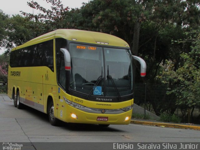 Viação Itapemirim 60695 na cidade de São Paulo, São Paulo, Brasil, por Eloisio  Saraiva Silva Junior. ID da foto: 5280863.