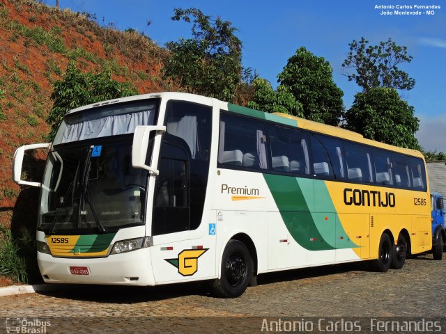 Empresa Gontijo de Transportes 12585 na cidade de João Monlevade, Minas Gerais, Brasil, por Antonio Carlos Fernandes. ID da foto: 5280200.