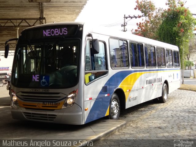 Viação Barra do Piraí Turismo RJ 113.007 na cidade de Valença, Rio de Janeiro, Brasil, por Matheus Ângelo Souza e Silva. Número da foto: #5282278.