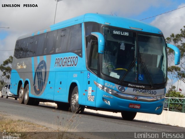 Auto Viação Progresso 6244 na cidade de Caruaru, Pernambuco, Brasil, por Lenilson da Silva Pessoa. Número da foto: #5280405.
