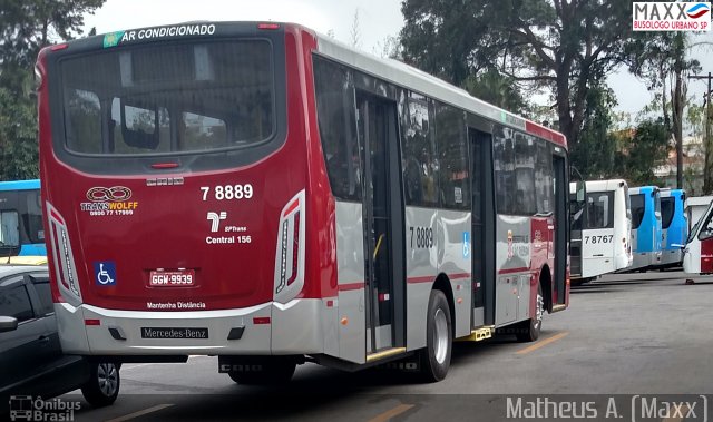 Transwolff Transportes e Turismo 7 8889 na cidade de São Paulo, São Paulo, Brasil, por Matheus Ariel. Número da foto: #5279807.