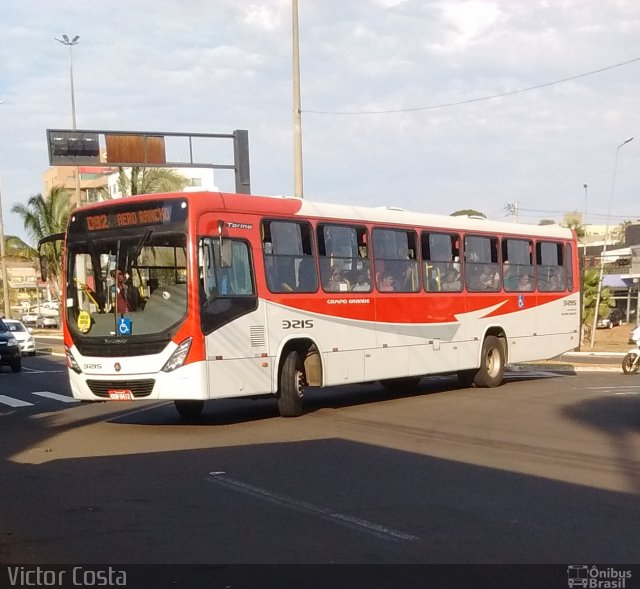 Jaguar Transportes Urbanos 3215 na cidade de Campo Grande, Mato Grosso do Sul, Brasil, por Victor Costa. Número da foto: #5280203.