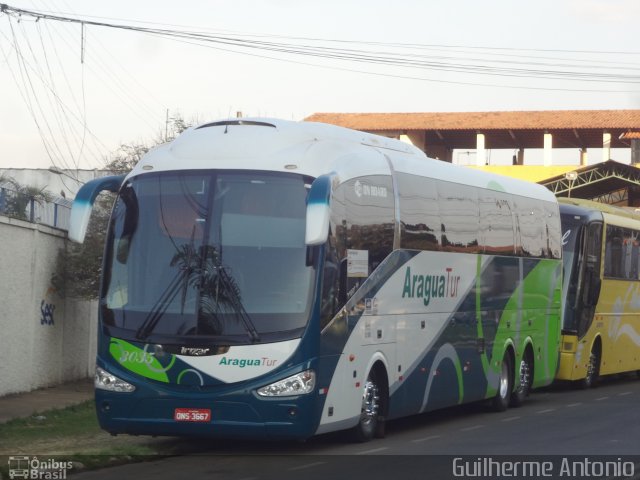 Araguatur Turismo 3035 na cidade de Araxá, Minas Gerais, Brasil, por Guilherme Antonio. Número da foto: #5281193.