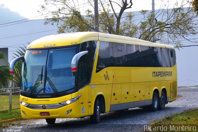 Viação Itapemirim 60767 na cidade de Juiz de Fora, Minas Gerais, Brasil, por Ricardo Silva Monteiro. ID da foto: 5284441.