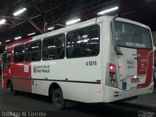 Allibus Transportes 4 5016 na cidade de São Paulo, São Paulo, Brasil, por Jonathan  Aguiar Correa. Número da foto: #5285087.