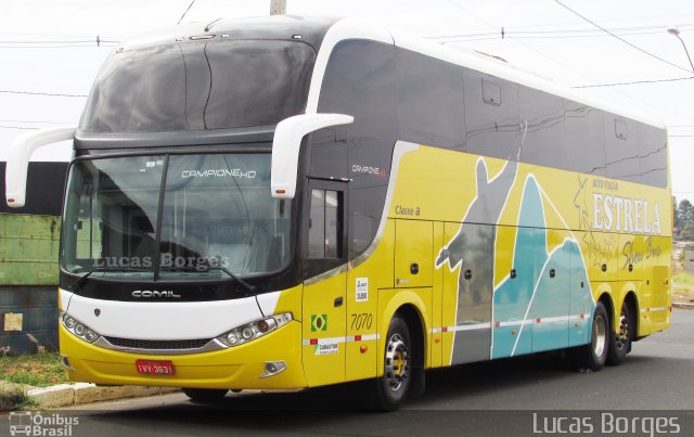 Auto Viação Estrela 7070 na cidade de Araxá, Minas Gerais, Brasil, por Lucas Borges . Número da foto: #5283612.