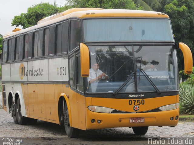 Viação Nordeste 0750 na cidade de Fortaleza, Ceará, Brasil, por Flávio Eduardo. ID da foto: 5283223.