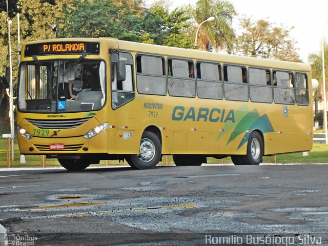 Viação Garcia 7929 na cidade de Rolândia, Paraná, Brasil, por Romílio Busólogo Silva . Número da foto: #5284602.